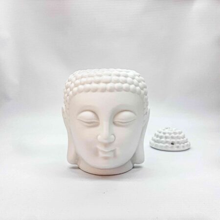 Аромалампа Будда, біла, 14х9х9 см