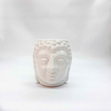 Аромалампа Будда, біла, 7х7х8,5 см