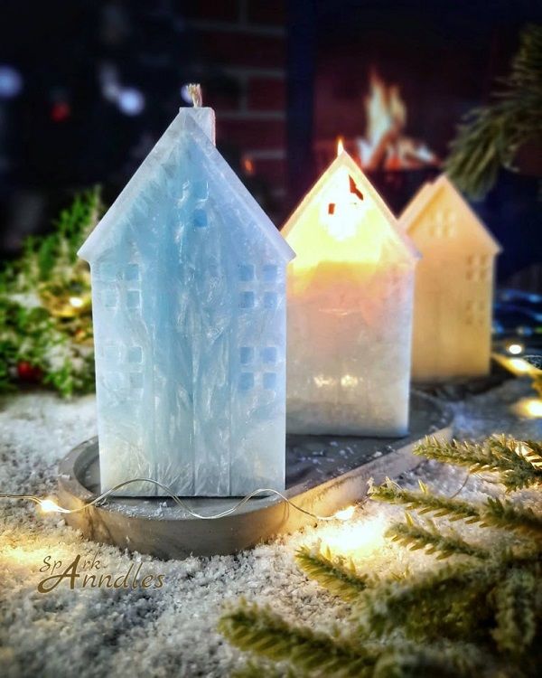Свічка "Морозний будинок"