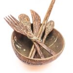 Набір столових приборів з кокосу