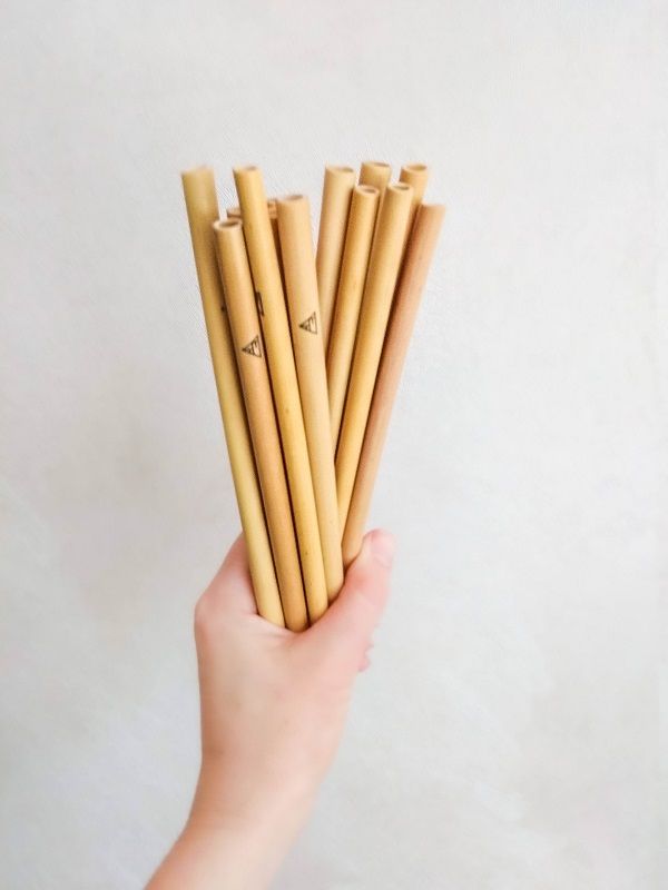 Багаторазова трубочка, соломинка бамбукова