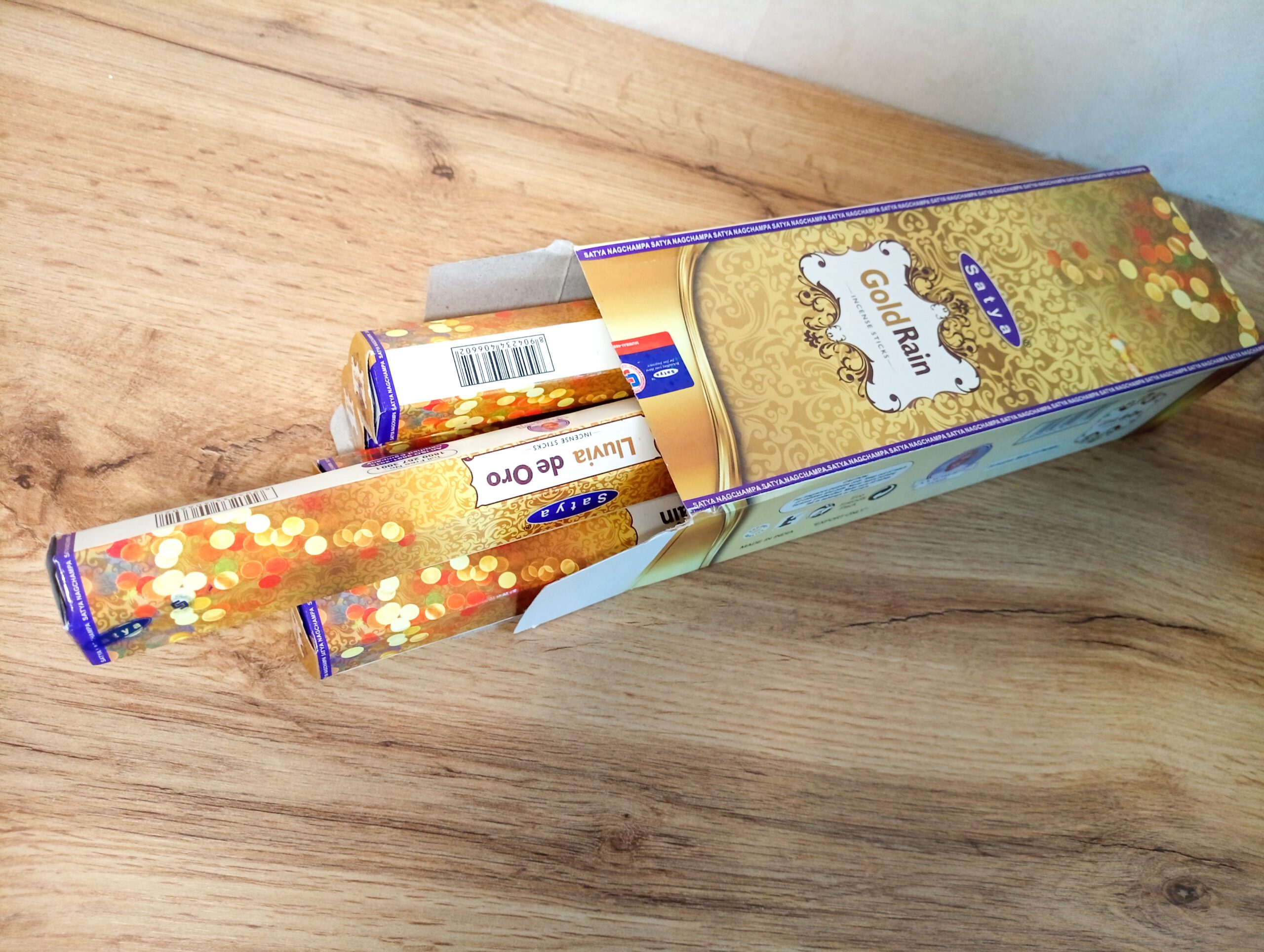 Пилкові пахощі аромапалички Goldain Rain (Золотий дощ) Satya