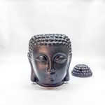 Аромалампа Будда, чорна, 14х9х9 см